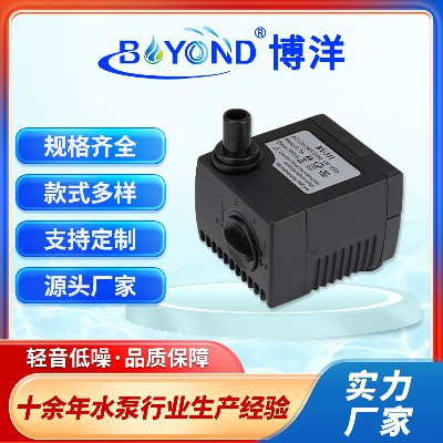3W魚缸空調(diào)扇用潛水泵 AC12VDC5V寵物飲水機水泵太陽能噴泉水泵